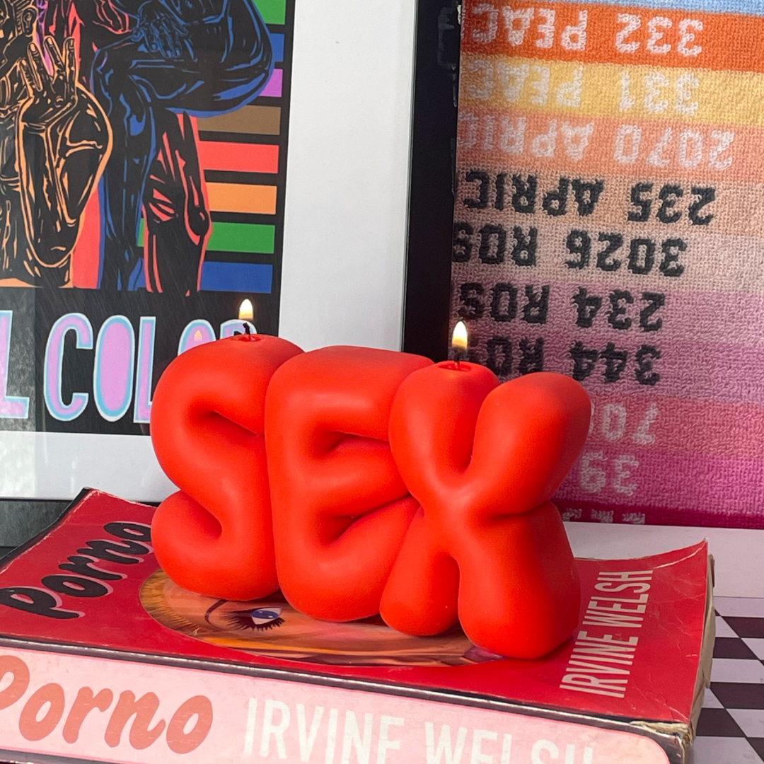 RED SEX CANDLE