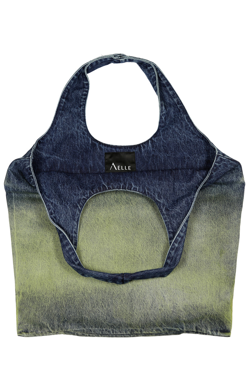 BORSA SHOPPER DENIM TIE DYE