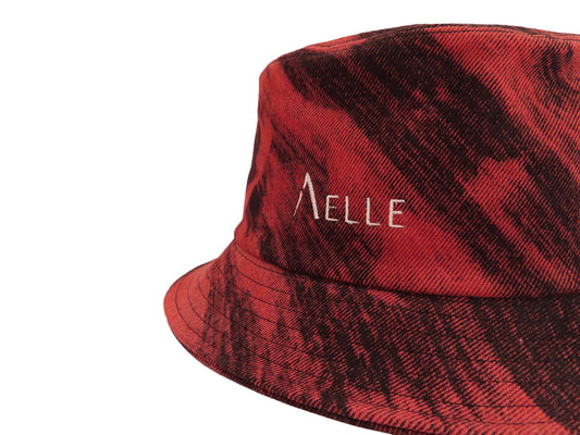 BUCKET IN TIE DYE ROSSO