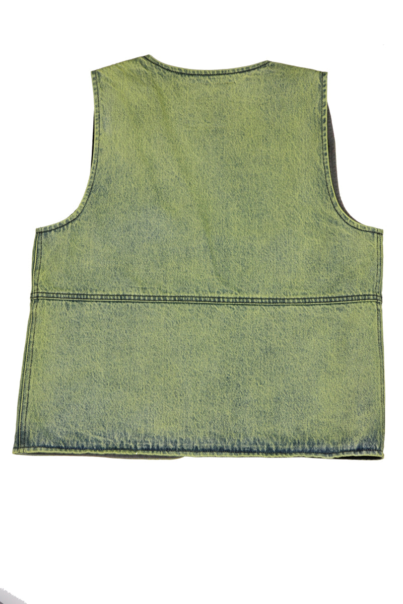 GILET DENIM VERDE