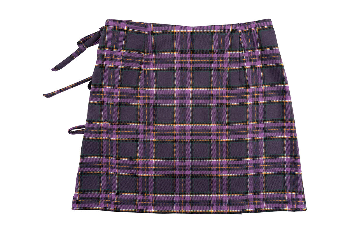 SKIRT CHECK PURPLE