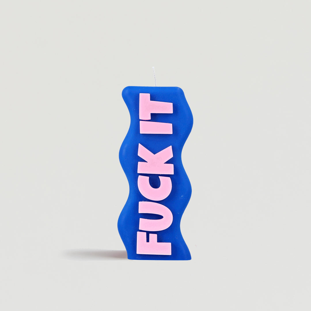 CANDLE "FUCK IT" BLUE/PINK